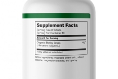 Barley Grass Supplement Facts